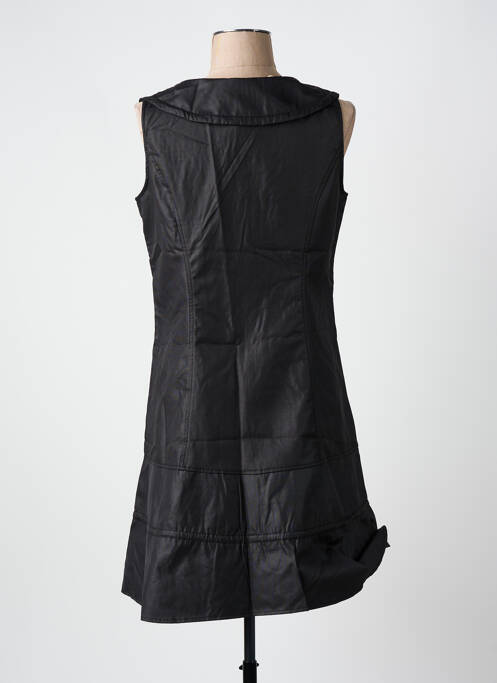 Robe mi-longue sans manche sans manche noir ARELINE femme