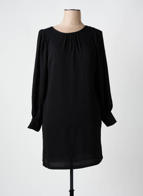 Robe courte manches longues manches longues noir SEE U SOON femme