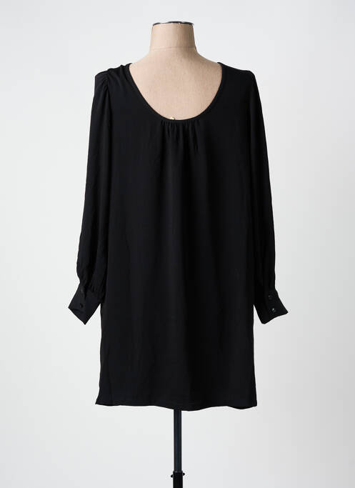Robe courte manches longues manches longues noir SEE U SOON femme