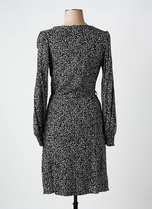 Robe mi-longue manches longues manches longues noir GARCIA femme