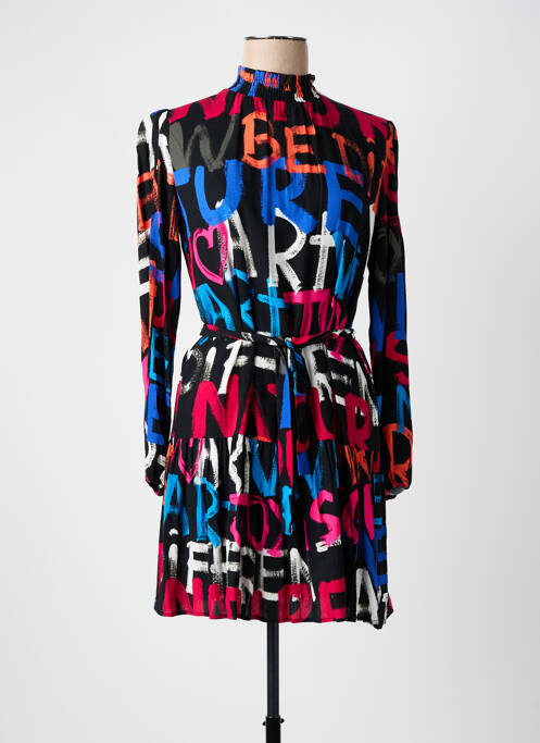 Robe courte manches longues manches longues noir DESIGUAL femme