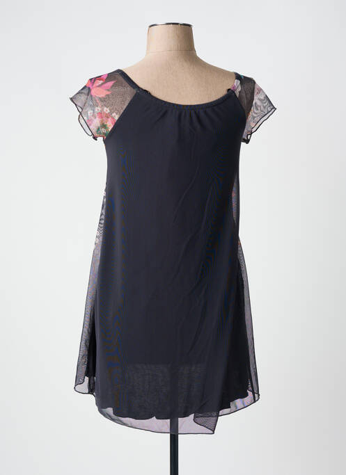 Tunique manches courtes légère et transparente gris DESIGUAL femme