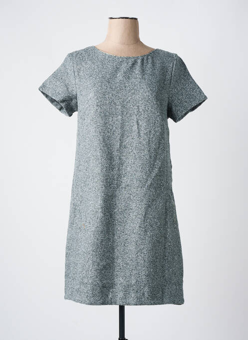Robe courte manches courtes manches courtes gris NOEMIE & CO femme