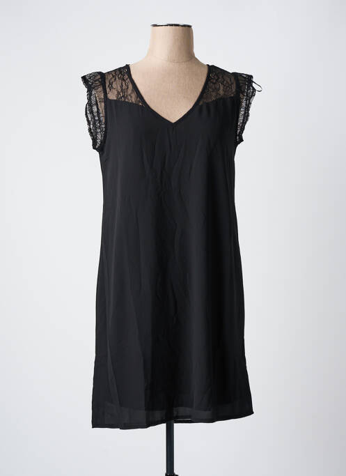Robe courte manches courtes manches courtes noir AKOZ DE TOI femme