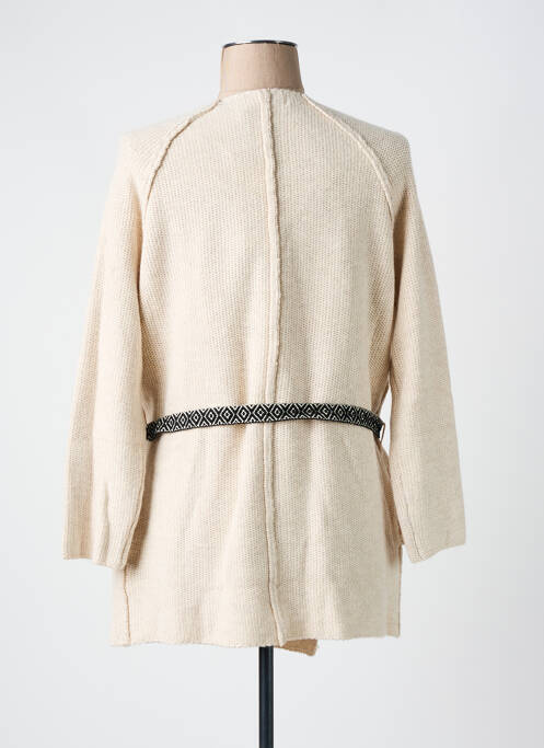 Gilet manches longues beige SEE U SOON femme