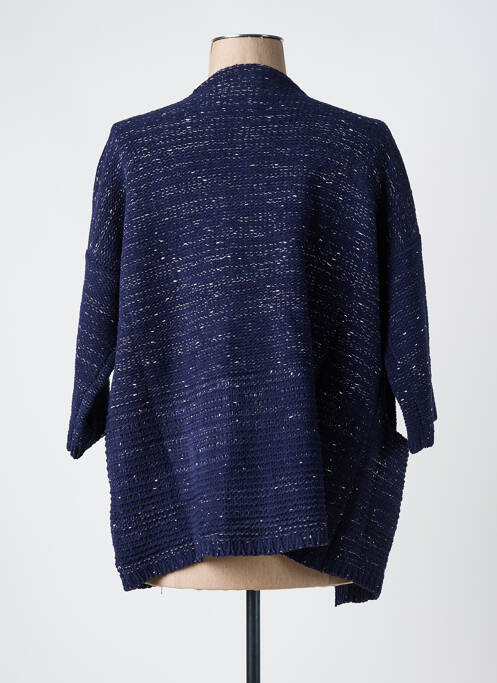 Gilet manches longues bleu SEE U SOON femme