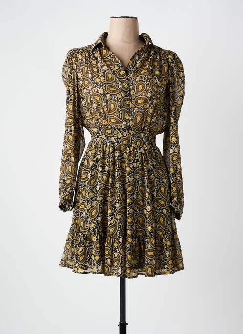 Robe courte jaune MORGAN pour femme