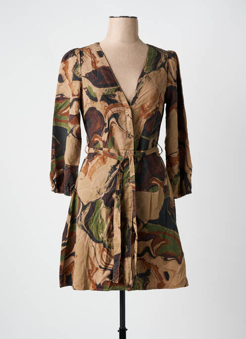 Robe courte marron DESIGUAL pour femme