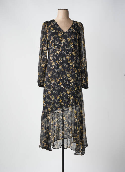 Robe longue noir LE TEMPS DES CERISES pour femme