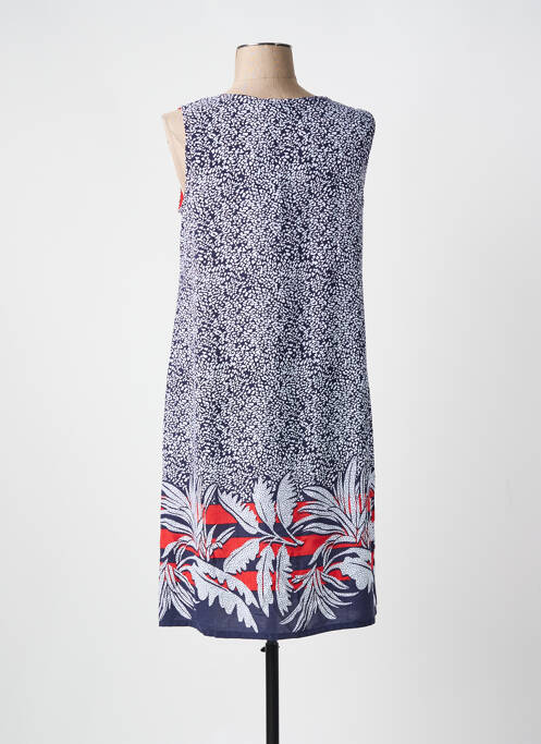 Robe mi-longue bleu MASSANA femme