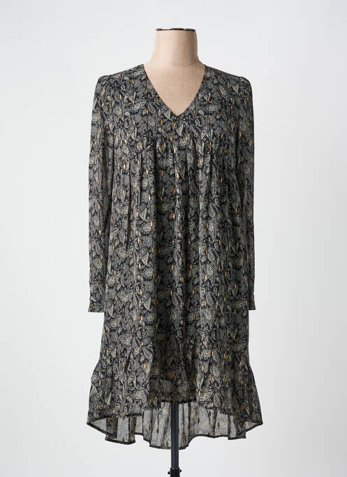 Robe mi-longue noir SEE U SOON pour femme