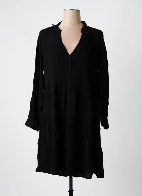 Robe mi-longue noir SEE U SOON pour femme