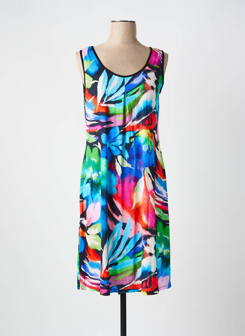 Robe mi-longue noir VANIA pour femme