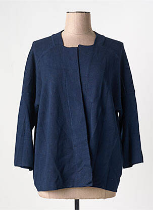 Gilet manches longues stretch bleu TRICOTONIC femme