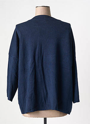Gilet manches longues stretch bleu TRICOTONIC femme