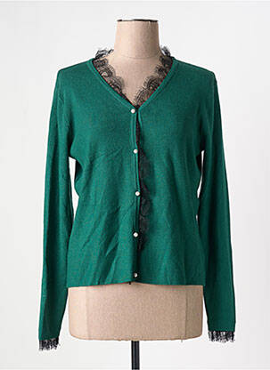 Gilet manches longues coupe cintrée vert MOLLY BRACKEN femme