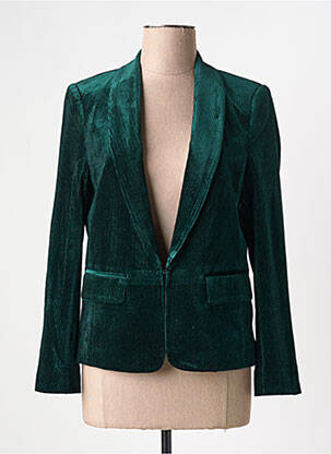 Blazer poignets boutonnés vert SEE U SOON femme