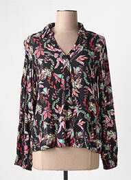 Blouse imprimé fleurs manches longues noir VERO MODA femme