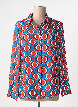 Chemisier tissage crêpe manches longues bleu IT HIPPIE femme