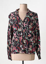 Blouse imprimé fleurs manches longues noir VERO MODA femme