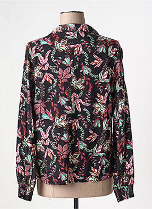 Blouse imprimé fleurs manches longues noir VERO MODA femme