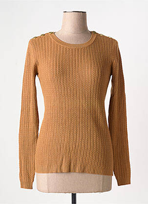 Pull coupe cintrée manches longues marron MOLLY BRACKEN femme