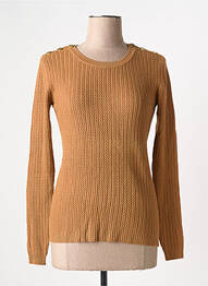 Pull coupe cintrée manches longues marron MOLLY BRACKEN femme