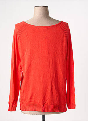 Pull coupe cintrée manches longues rouge SEE U SOON femme