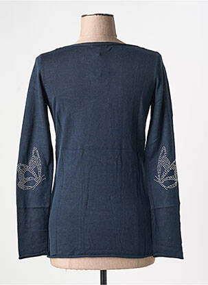 Pull coupe cintrée manches longues bleu BEST MOUNTAIN femme