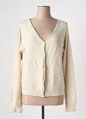 Gilet manches longues beige SIGNE NATURE pour femme seconde vue