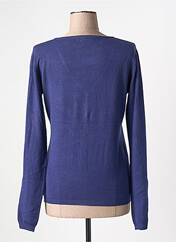 Gilet manches longues bleu TRICOTONIC pour femme seconde vue