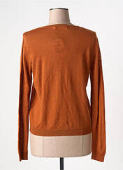 Gilet manches longues marron NICE THINGS pour femme seconde vue