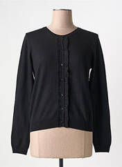 Gilet manches longues noir NICE THINGS pour femme seconde vue