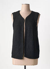 Gilet sans manche noir SIGNE NATURE pour femme seconde vue