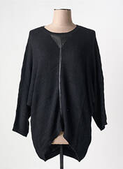 Pull tunique noir SEE U SOON pour femme seconde vue