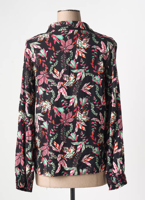 Blouse imprimé fleurs manches longues noir VERO MODA femme
