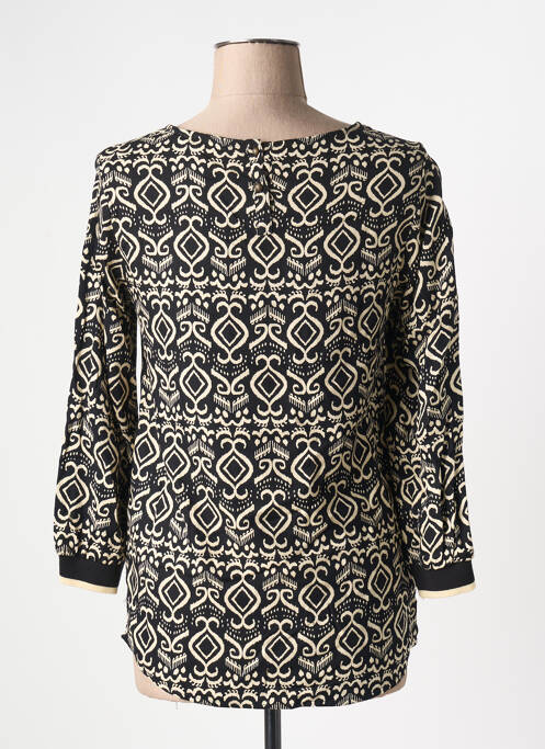 Top imprimé fantaisie manches longues noir GARCIA femme