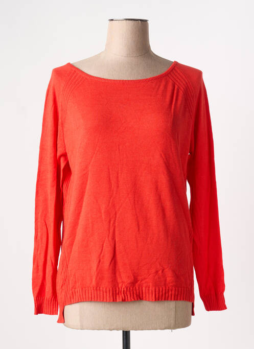 Pull coupe cintrée manches longues rouge SEE U SOON femme