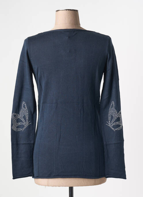 Pull coupe cintrée manches longues bleu BEST MOUNTAIN femme