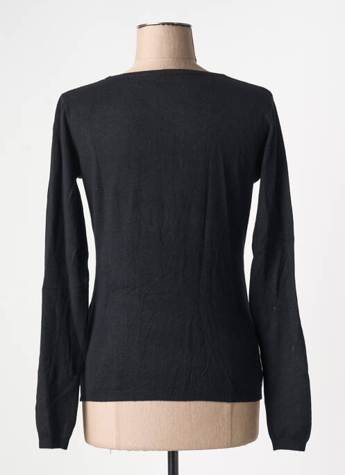 Gilet manches longues noir TRICOTONIC femme