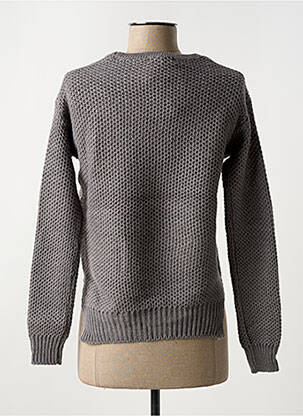 Pull coupe cintrée manches longues gris BEST MOUNTAIN femme