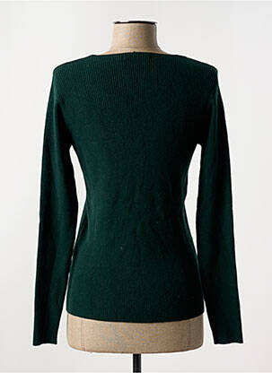 Pull coupe cintrée manches longues vert KY CREATION femme