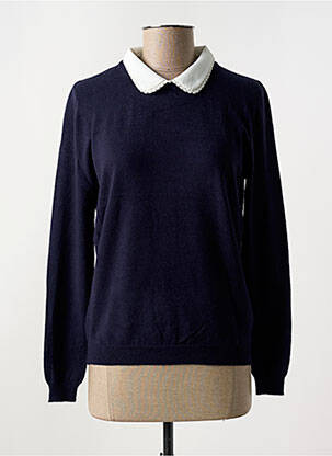 Pull coupe cintrée manches longues bleu MAJOLICA femme
