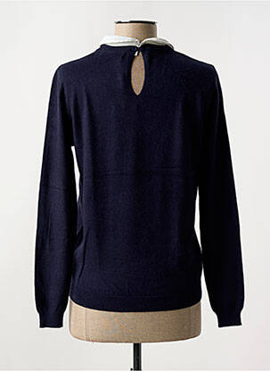 Pull coupe cintrée manches longues bleu MAJOLICA femme