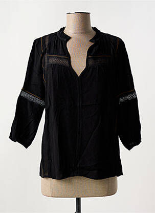 Blouse manches 3/4 manches 3/4 noir SEE U SOON femme
