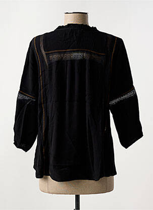 Blouse manches 3/4 manches 3/4 noir SEE U SOON femme