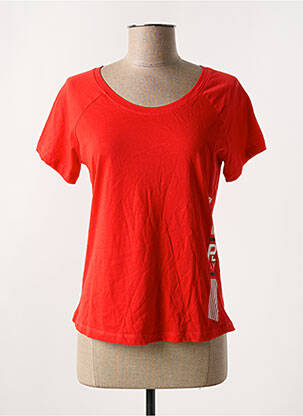 T-shirt coupe cintrée manches courtes rouge ONLY PLAY femme