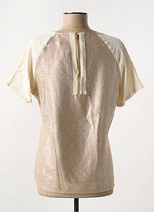 Top stretch manches courtes beige SEE U SOON femme