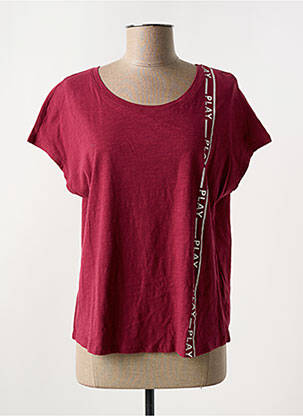T-shirt coupe droite manches courtes violet ONLY PLAY femme