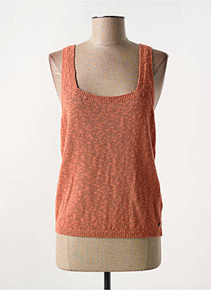Débardeur coupe droite sans manche orange GARCIA femme